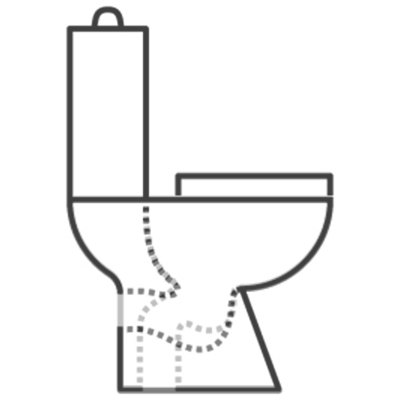 picto οριζόντιας αποχέτευσης